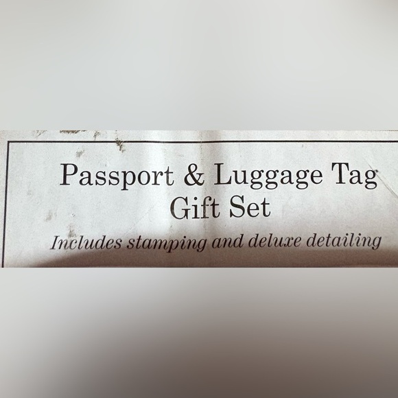 Pink Passport Holder and Luggage Tag Set - Picture 2 of 4